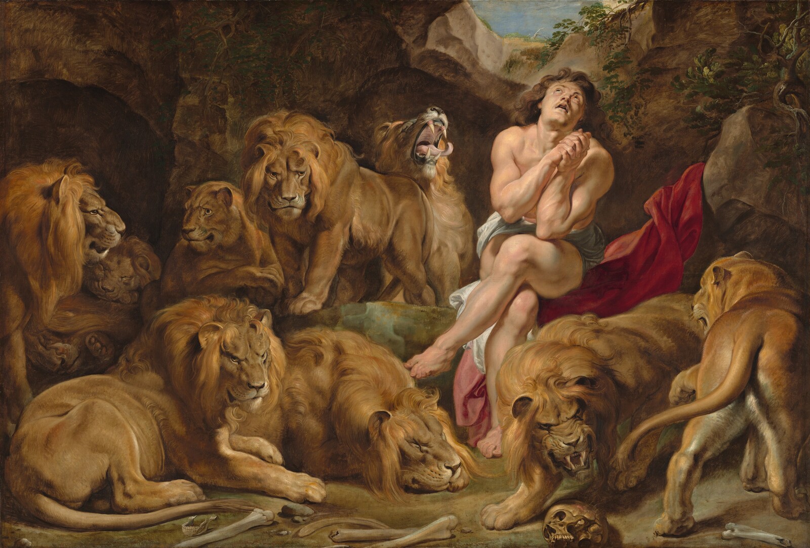 Daniel in the Lions' Den for Kids illustration