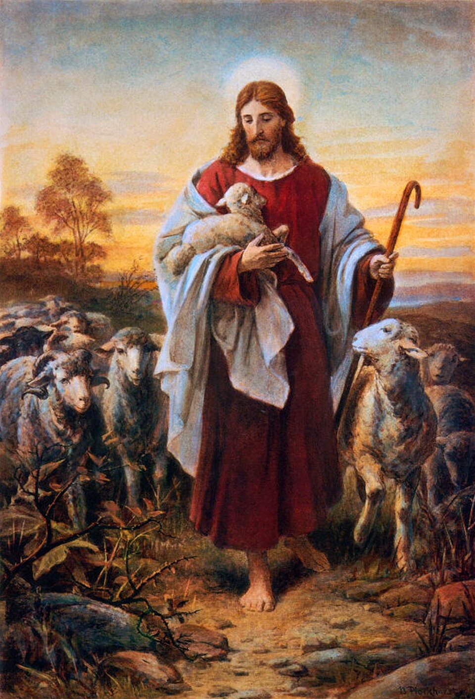 The Lost Sheep Bible Story for Kids illustration